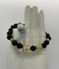 Load image into Gallery viewer, Unisex Semi Precious Stone &amp; Golden Tiger Bracelets
