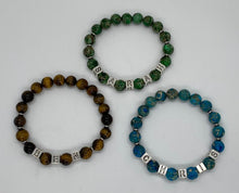 Load image into Gallery viewer, Unisex Semi Precious Stones Letters and Team Symbols Bracelets
