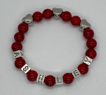 Load image into Gallery viewer, Unisex Semi Precious Stones Letters and Team Symbols Bracelets
