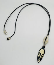 Load image into Gallery viewer, Unisex African Mask with Cowrie Shell Necklace
