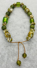 Load image into Gallery viewer, Unisex Mixed Green Regalite and Glass Beads Necklace / Bracelet Set
