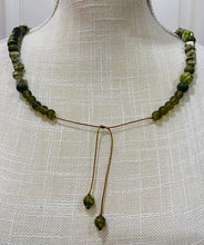 Load image into Gallery viewer, Unisex Mixed Green Regalite and Glass Beads Necklace / Bracelet Set
