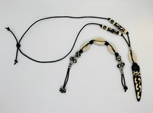 Load image into Gallery viewer, Unisex African Horn Batik Necklace and Bracelet Set
