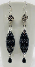 Load image into Gallery viewer, Afrocentric Ethnic Black Ceramic African Mask Ear Jewelry
