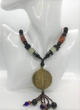 Load image into Gallery viewer, Unisex Bracelets &amp; Necklace Sets Authentic African Brass Pendant Necklace
