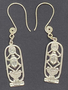 Afrocentric Ethnic Egyptian Scarab Ear Jewelry