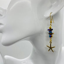 Load image into Gallery viewer, Multi Color Iridescent Star Fish Bracelet &amp; Earrings Set
