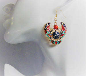 Afrocentric Ethnic Egyptian Scarab Ear Jewelry