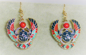 Afrocentric Ethnic Egyptian Scarab Ear Jewelry