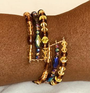 The Goddess Oshun Peacock Cuff bracelet