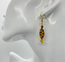 Load image into Gallery viewer, Earring Collection / Small Amber Leaf Drop Earrings
