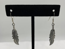 Load image into Gallery viewer, Sterling Silver Dangly Leaf Earrings
