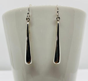 Sterling Silver Long Dangle Earrings