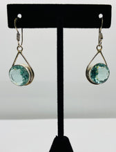 Load image into Gallery viewer, Sterling Silver Tear Drop Topaz Earrings
