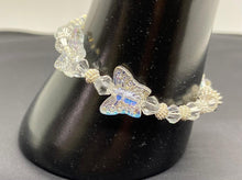 Load image into Gallery viewer, White Crystal Butterfly Waist Bead, Bracelet &amp; Earrings

