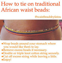 Load image into Gallery viewer, Handcrafted African Style Waist beads With A Thickness
